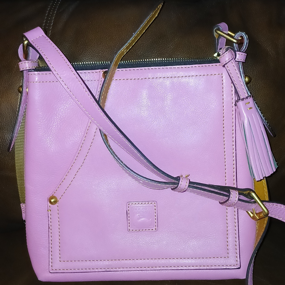Dooney & Bourke Pink Leather Crossbody Bag